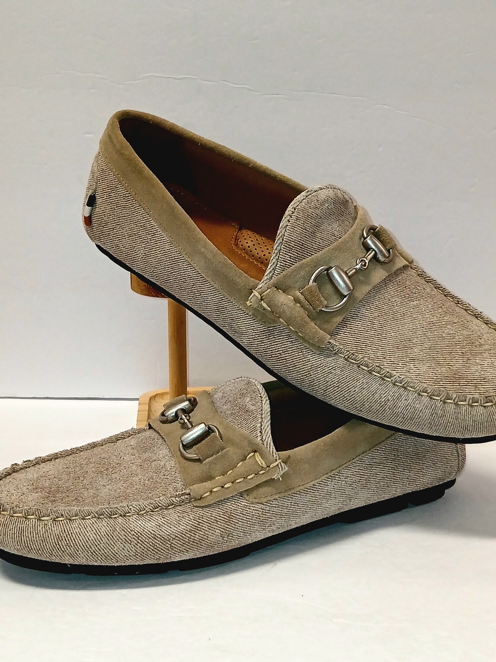 Allen Edmonds Sebastian Bit Driving Loafers Shoe Mens Size 8.5D Bone New
